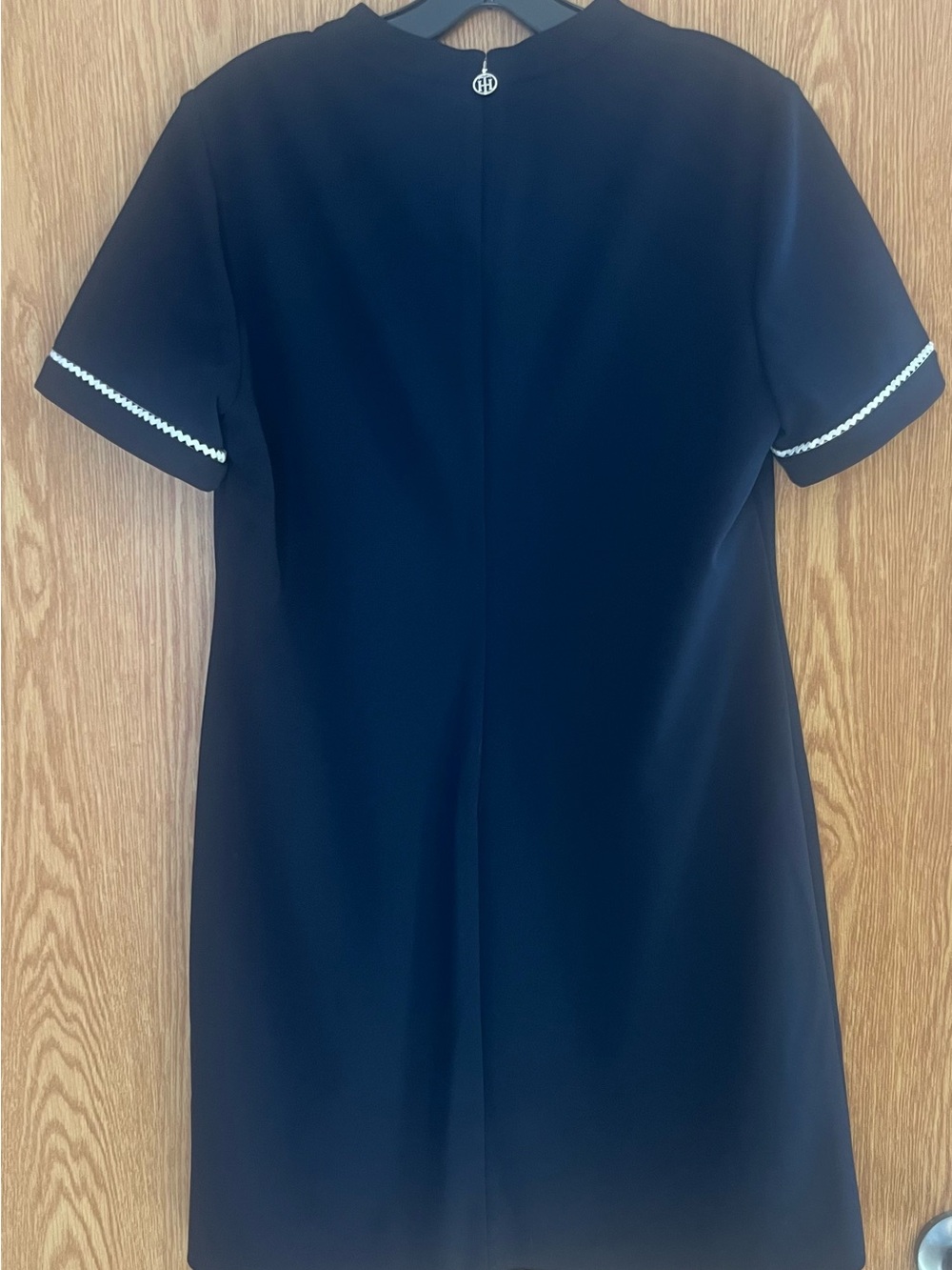 Tommy Hilfiger Resort Wear Navy Nautical Dress with Signature Zipper Sz. 12 - Picture 5 of 7